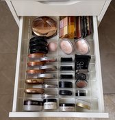 Jumanah® Collections "Sorted" - Medium - Set A - Organisateur de maquillage Séparateur de tiroir Acryl Transparent - Ikea Alex 9 tiroirs