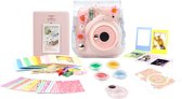 Set complet d' Accessoires de vêtements pour bébé pour Fujifilm Instax Mini 11 - Sac pour appareil photo avec Filtres, album photo et plus encore - Rose marguerite