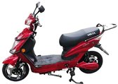 Elektrische scooter (fiets), met pedalen Volta SX - 220 W, maximale snelheid 25 km per uur, bordeaux,zwart
