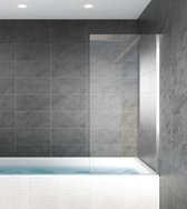 Station balnéaire - Mur de bain Almeria 5mm 700 x 1400mm - Transparent - Paroi fixe - Nano revêtement