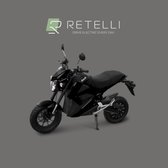 Retelli Drago - elektrische scooter - Sportbrommer - shiny black - 32AH accu - incl kenteken, tenaamstelling en rijklaar maken