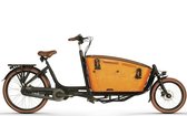 Vélo cargo électrique Vogue Carry 2 Zwart mat marron