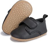 Babyschoentjes – Eerste loopschoentjes - PU Leer completebabyuizet - schoentjes voor Meisjes en Jongens - 0-6 Maanden (11cm) - Zwart