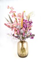 Fleurs Fleurs séchées avec fleurs en soie - Bouquet XL Luxe - 80 cm - Bouquet de Fleurs séchées XL - Natuurlijk Bloemen