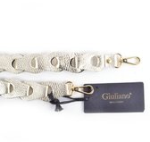 Giuliano - Schouderband XL Gevlochten - Goud - Telefoonkoord - Bagstrap