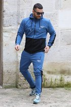 LIGER SPORT - Hommes Survêtement Automne Hiver Hommes Set Merk Sport Veste + Pantalon 2 Pièces Set Fashion Survêtement Décontracté 2022 Hommes Vêtements - XL