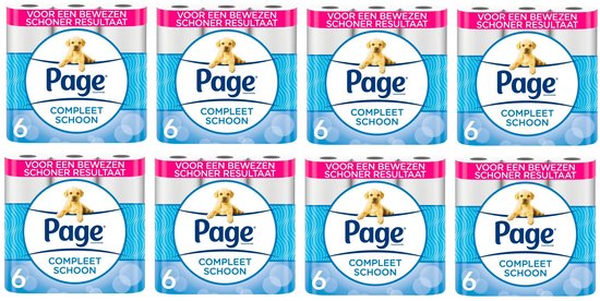 Page Compleet Schoon Toiletpapier - 8x6 rollen - Voordeelverpakking