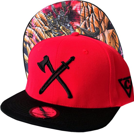 Capiche® Snapback – Winged Hussar – Casquette Homme – Casquette sport – Casquette baseball – Casquette rouge