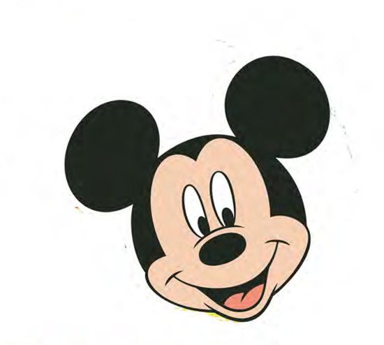 Disney Kussen Junior Mickey Mouse 35 Cm Polyester Zwart/beige