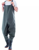 Sefaras Waders Taille 42- Waders Imperméables - PVC - Waders avec Bottes - Bottes femmes Imperméables - Vert Foncé
