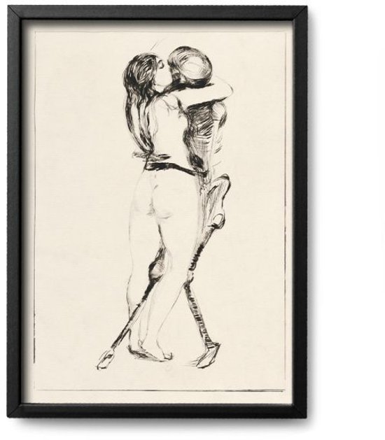 Poster Edvard Munch - A4 - 21 x 30 cm - Exclusief lijst