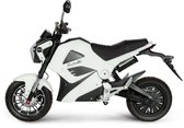 Retelli Drago - scooter électrique - cyclomoteur de sport - blanc - batterie 32AH - y compris plaque d'immatriculation, nom et contrôle technique