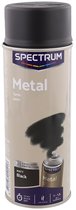 Peinture en aérosol Spectrum pour métal mat | Séchage rapide | Métal noir mat | 400 ml