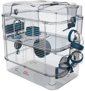 ZOLUX Kooi op 2 niveaus voor hamsters, muizen en gerbils - Rody3 duo - L 41 xd 27 xh 40,5 cm - Blauw