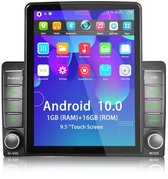 TechU™ Autoradio AT31 – 2 Din – Verticaal 9.5” Touchscreen Monitor – Bluetooth & Wifi – Android & iOS – Handsfree bellen – FM radio – USB – GPS Navigatie