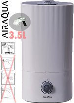 Humidificateur AirAqua Jota (blanc) - Fonctionnement manuel - Topfill - Ensemble de filtres pour humidificateur d'air supplémentaire !