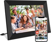 Bol.com Digitale fotolijst met WiFi en Frameo App – Fotokader - 7 inch – HD+ -IPS Display – Zwart - Micro SD - Touchscreen - Zed... aanbieding