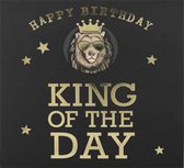 Depesche - Pop up muziekkaart met licht en de tekst "Happy Birthday King of the day" - mot. 032