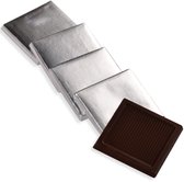 Chocolat Puur avec feuille d'argent, paquet de 1 kg (145 pièces), 7 gr de chocolat napolitain, cadeau en chocolat pour mariage, baby shower, événements spéciaux