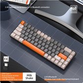 Wireless Gaming Keyboard - 60% Keyboard - Mechanisch Toetsenbord Draadloos - Red Switches - Bluetooth/Usb Draadloos - Zwart