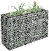 vidaXL - Gabion - plantenbak - verhoogd - 90x30x60 - cm - gegalvaniseerd - staal