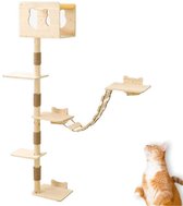 Bol.com Katten klimmuur - Klim wand - Voor aan de muur - Krabpaal muur - Kat - Kattenspeeltjes aanbieding