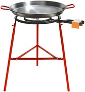 COMPLETE SET paella brander 50cm met standaard & paella pan