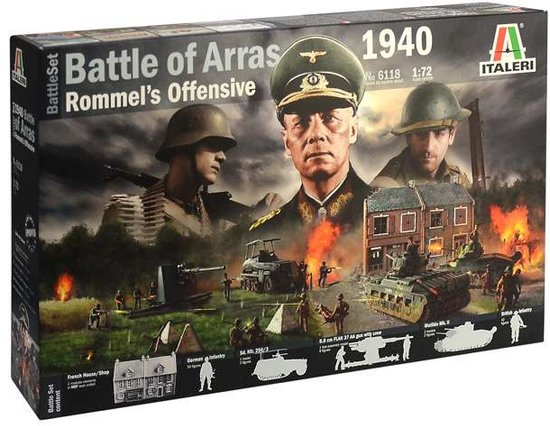 1:72 Italeri 6118 WWII 1940 Battle of Arras - Rommel's Offensive - Battle Set Plastic Modelbouwpakket