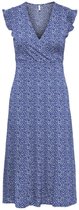 Only Dress Onlmay Life S/l Wrap Midi Dress Jrs 15257520 Blue éblouissant /mia Ditsy Taille Femme - S