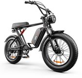C91 Fatbike | Zwart | E-bike | Fattire | Elektrische fiets | 250wat | 17.5ah | Rijklaar