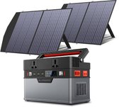 AllPowers® Zonnepaneel Set - Opvouwbaar Zonnepaneel - Inclusief 164000mAh Batterij - 100W - Flexibel Zonnepaneel - Zonnepaneel Draagbaar - Zonnepaneel Camper - Monokristallijn Zonnepaneel - 18V - Daglichtpaneel - Waterdicht Zonnepaneel - Zwart