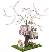 Crafts&Co Kit de construction miniature Adultes – Bois – Maison de poupée DIY – Cadeau de Noël – Cabane dans les arbres