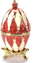 Speciaal voor u, HET cadeau voor Valentijnsdag ! Ei op voet - Fabergé stijl, van de Czars Collectie door Atlas Editions voor verzamelaars, niet geschikt voor kinderen jonger dan 14 jaar.