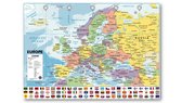 Carte d' Europe -géographie-géographie-affiche 61x91,5 cm.