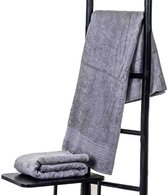 Bol.com Bamboe sauna handdoek XXL grijs 200x90cm aanbieding