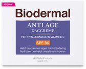 Bol.com Biodermal Anti Age Dagcrème - SPF30 - Dagcrème met hyaluronzuur en vitamine C tegen huidveroudering - 50ml aanbieding