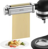 Bol.com Handmatige pastamachine roestvrij staal verse handmatige pastamachine instelbare Italiaanse platte deegmachine voor spag... aanbieding