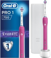 Bol.com Oral-B Pro 750 - 3D White - Elektrische Tandenborstel - Roze aanbieding