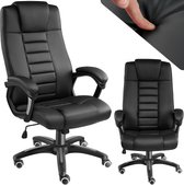 Bol.com tectake® - Luxe design Bureaustoel directie kantoorstoel directiestoel - Zwart aanbieding