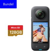 Bol.com Insta360 X3 - 128GB SD kaart Bundel - Panorama Actioncam - Waterproof aanbieding