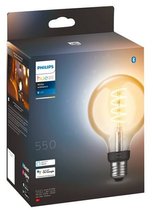 Bol.com Philips Hue Filament Lichtbron E27 Globelamp G93 - warm tot koelwit licht - klein - 1-pack - Bluetooth aanbieding