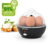 Bol.com Petra Electric - Elektrische eierkoker (430W) voor 6 gekookte- en 2 gepocheerde eieren - Inclusief maatbeker en eierprik... aanbieding