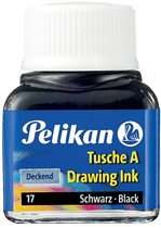 Pelikan Oost-Indische inkt zwart, flesje van 10 ml 10 stuks