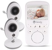 Bol.com Lionelo Premium Babyphone - Babyfoon 5.1 - Twee camera's - Bereik tot 300 m - Nachtmodus - 20 uur gebruikt aanbieding