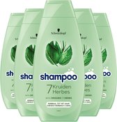 Bol.com Schwarzkopf 7 Kruiden Shampoo 5x 400ml - Grootverpakking aanbieding