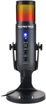 Bol.com Vulpes Goods® Tech - USB Microfoon met Standaard en RGB - Gaming - Podcast - voor Pc en Console - Streaming Microphone -... aanbieding