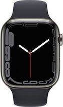 Bol.com Apple Watch Series 7 OLED 45 mm 4G Grafiet GPS aanbieding