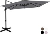 Bol.com VONROC Premium Zweefparasol Pisogne 300x300cm – Incl. kruisvoet & beschermhoes – Vierkante parasol – 360 ° Draaibaar - K... aanbieding