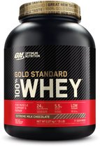 Bol.com Optimum Nutrition Gold Standard 100% Whey Protein - Extreme Milk Chocolate - Proteine Poeder - Eiwitshake - 71 doseringe... aanbieding