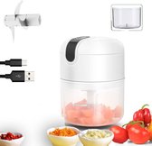 Bol.com Draadloos Food Processor - Hakmolen elektrisch - Vaatwasbestendig - USB oplaadbaar - Mini Portable Chopper - Blender - K... aanbieding